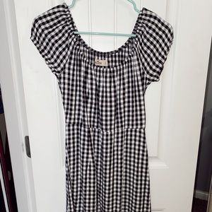 hollister black and white summer dress